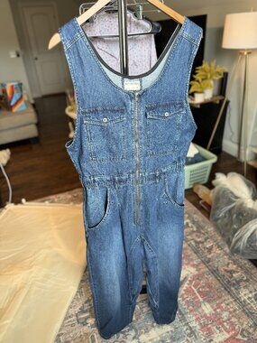 We The Free Women’s Denim Overalls Medium Casual Boho